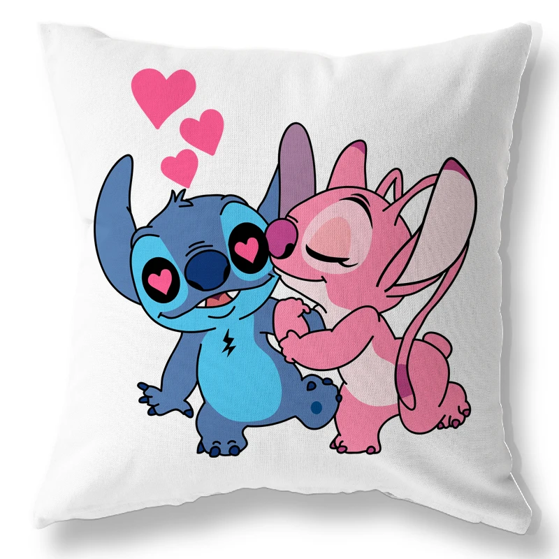 

Disney Pillowcase Pillow Cover Cushion Cover Lilo & Stitch Pillow Cases on Bed Sofa Boy Birthday Gift 40x40cm