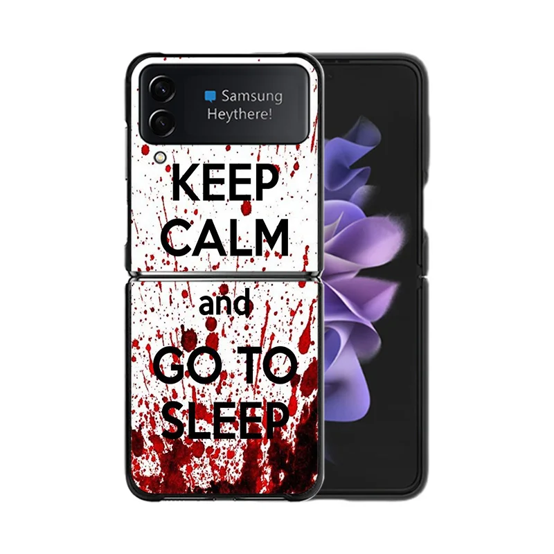 Чехол для телефона Samsung ZFlip6 5G Z-Flip5 Anime Jeff The Killer Galaxy Z Flip4 Flip3 Flip 6 5 4 3 черный чехол