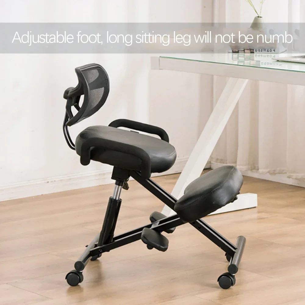 Эргономичный стул на коленях со спинкой регулируемой высотой толстой и удобной