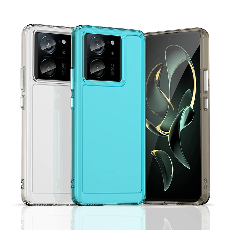 Прозрачный чехол для Redmi K60 Ультра Xiaomi ультра Fundas Coque карамельных цветов мягкий