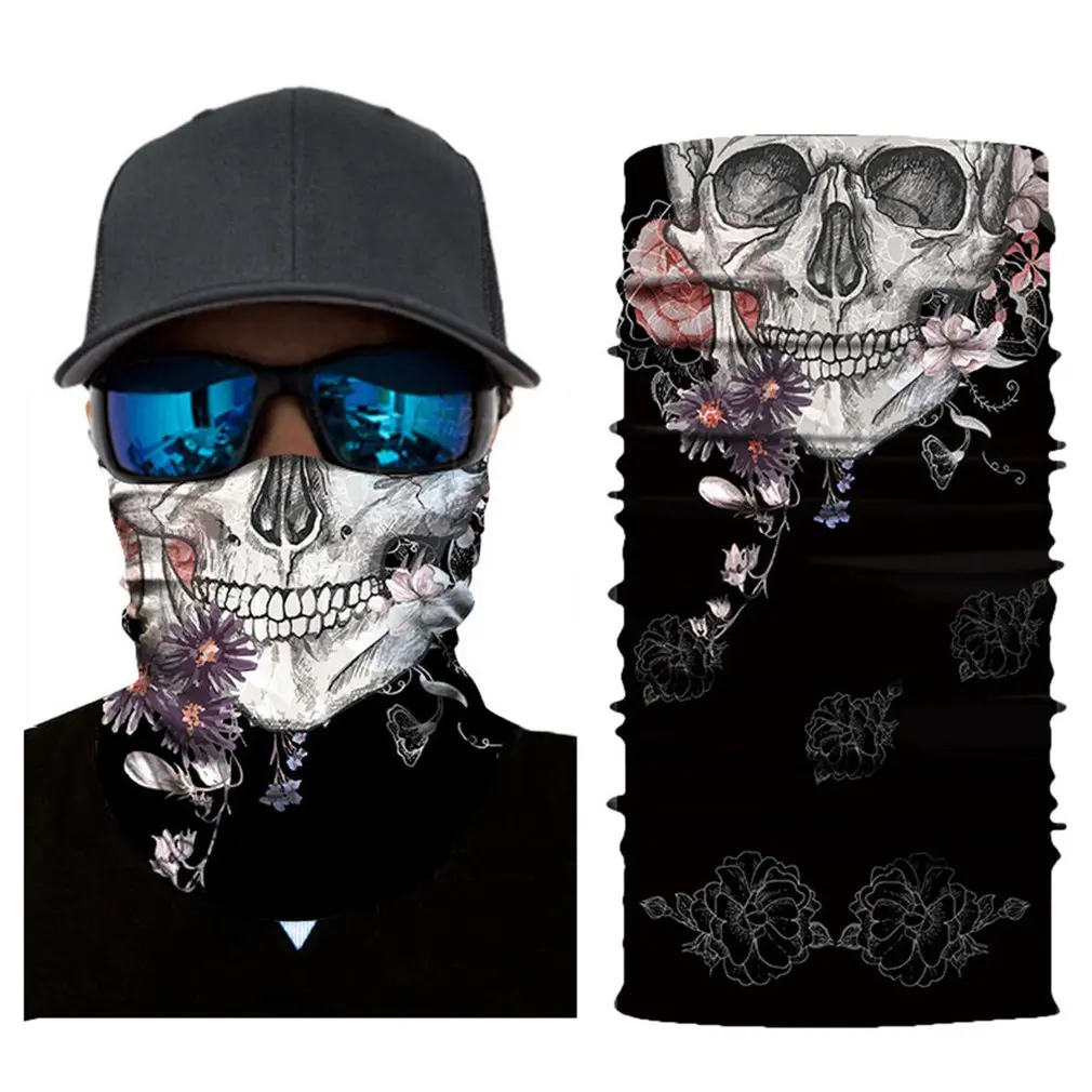 

Skull Sport Hand Towel Riding Running Neckerchief Sun Protecting Hiking Headband Flexible Face Towels Ski Dust Mask