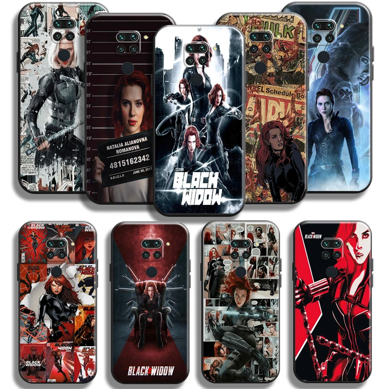 

Avengers Black Widow Phone Case For Xiaomi Redmi Note 9 Pro Redmi Note 9 9T 5G Coque Carcasa Funda Silicone Cover Black