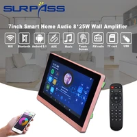 wifi touch screen in wall amplifier bluetooth android audio 7 smart home background music stereo sound with google play youtube