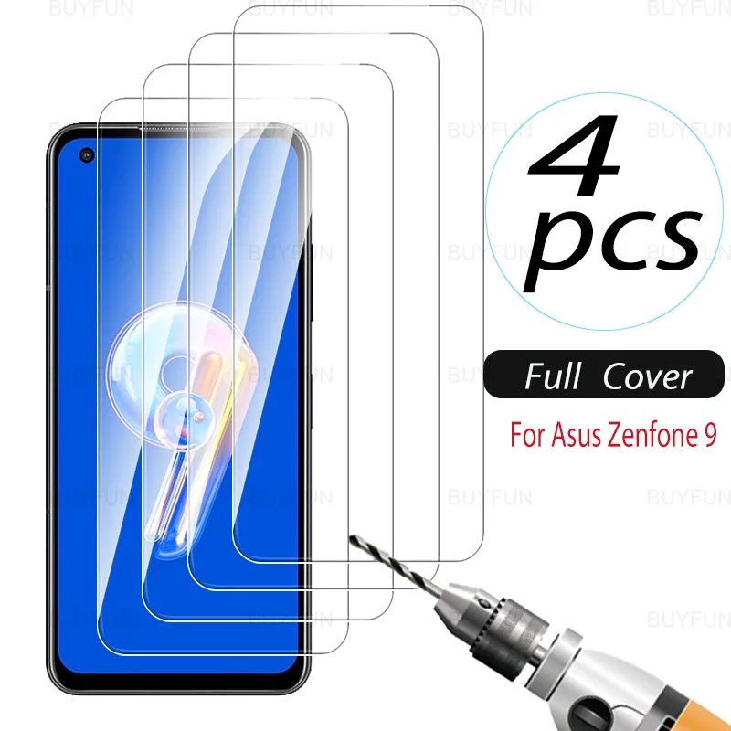 

Для Asus Zenfone 9 5,9 дюймов 4 шт. HD защита для экрана из закаленного стекла для Asus Zenfone9 Zen fone 9 AI2202-1A006EU Защитная стеклянная пленка