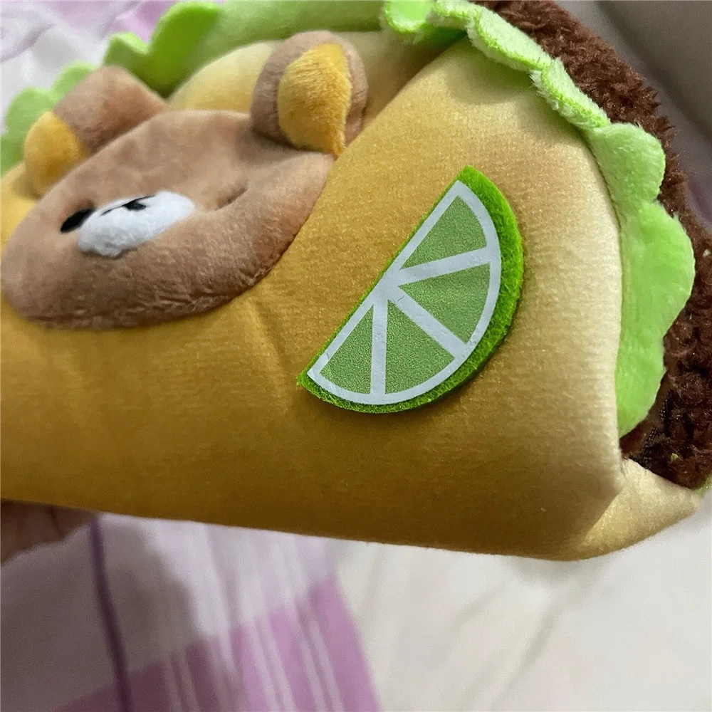 Rilakkuma плюшевые пеналы в виде медведя гамбургера для девочек детские школьные