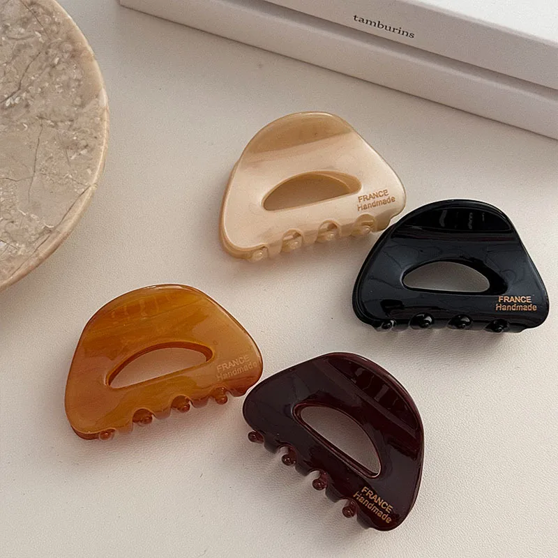 Женская Изысканная версия Золотая этикетка маленькая полукруглая ацетатная