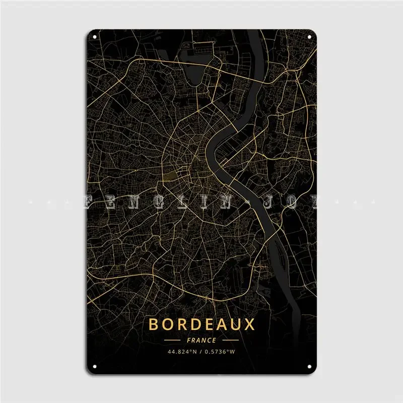 Бордо Франция плакат металлическая табличка настенная пещера дизайн пещеры паб