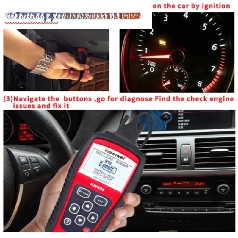 Фото OBD MaxiScan MS509 OBD2 сканер для чтения кодов автомобильного детектора неисправностей №2