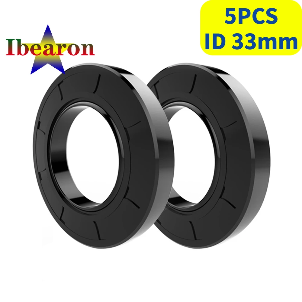 

5PCS TC ID 33mm Framework Oil Seal NBR(Nitrile Rubber Buna) Sealing Gasket High Quality Standard Part