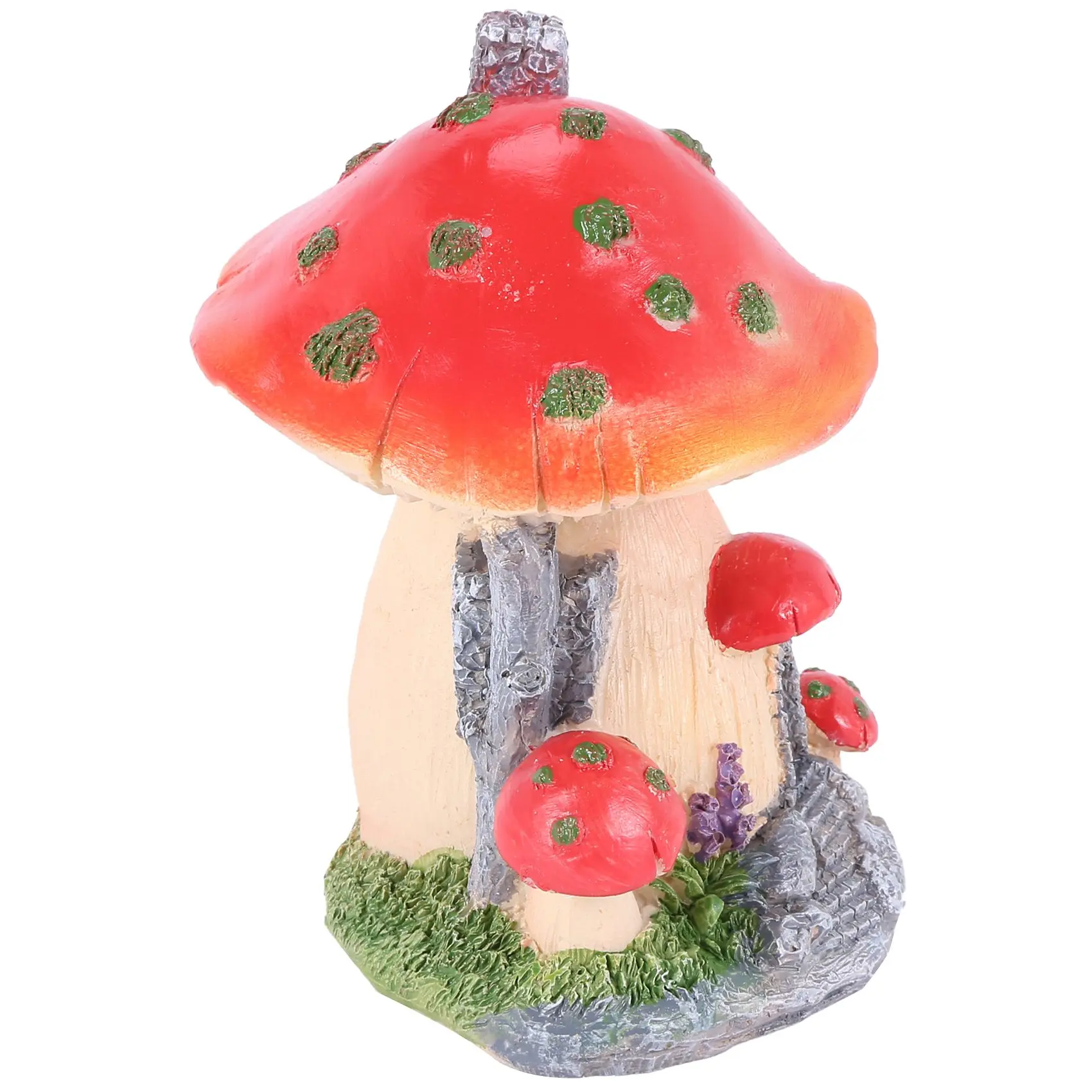 

Red Mushroom House Mini Landscape House Decoration Resin Crafts Ornament Miniature Fairy Garden Accessories