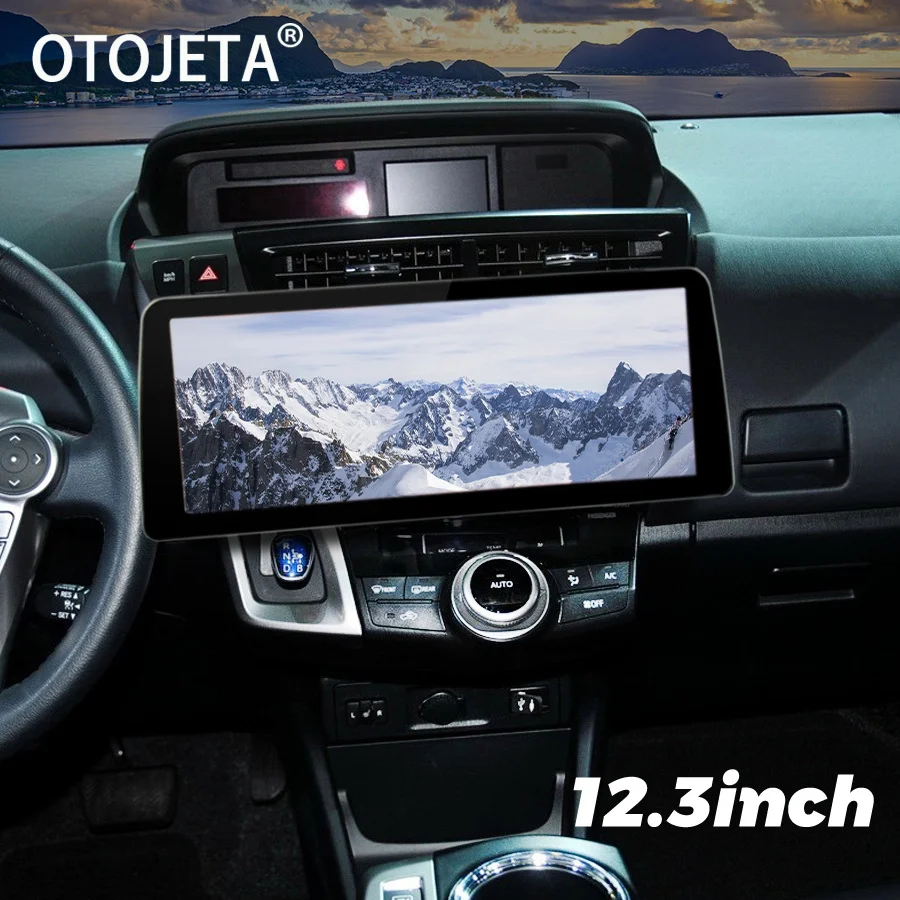 

12.3' 1920*720 Screen Android 13 Car Video Player Radio Stereo For Toyota Prius 2013-2015 GPS Multimedia Carplay Head Unit 128GB