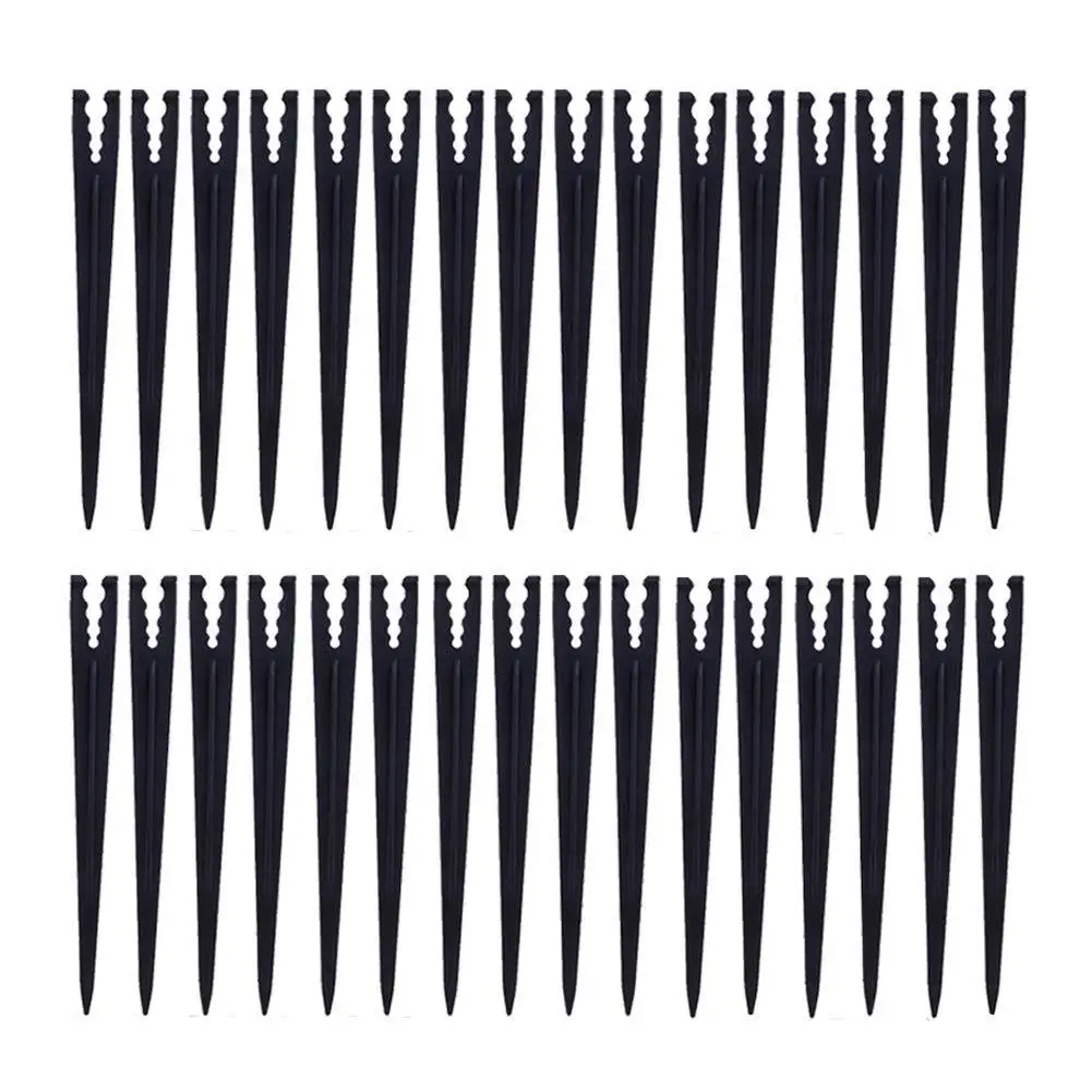 200pcs Garden 1/4 Inch Hook Fixed Support Holder Stakes Stem Fit 4/7mm Or 3/5 Hose Watering Drip Irrigation Greenhouse Plant