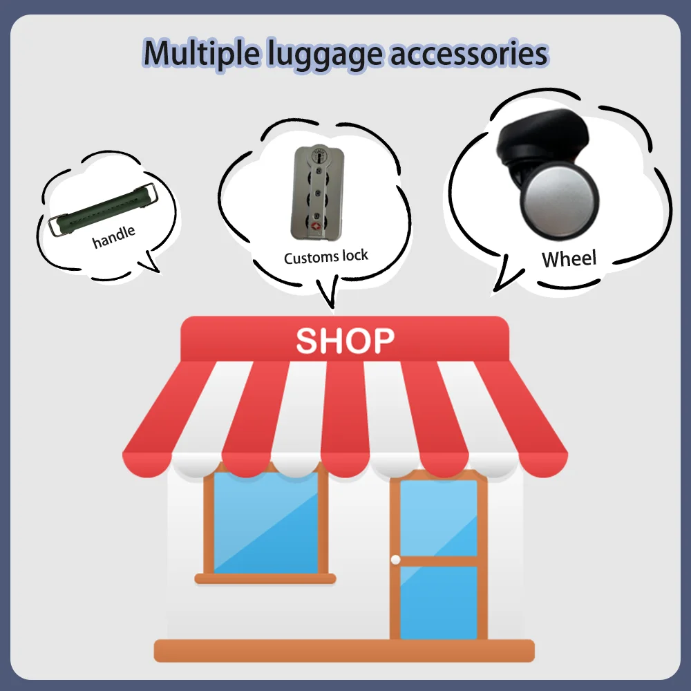 XWP-177 универсальные сменные колеса для чемодана удобные прочные бесшумные