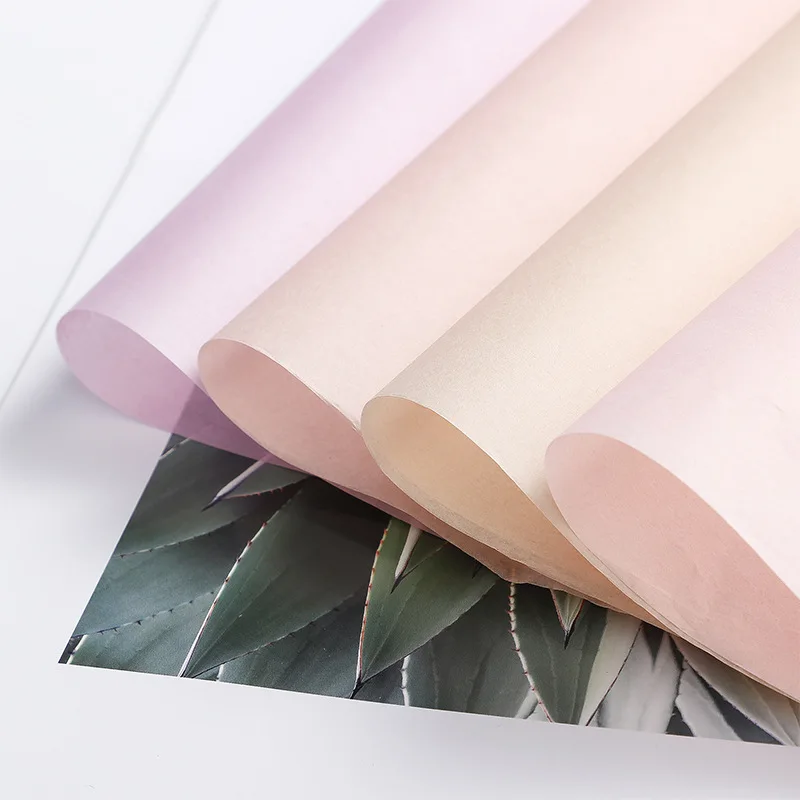 

40pcs/lot 70*50CM Liner Tissue Paper Craft Paper Floral Wrapping Scrapbooking Paper DIY Handmade Gift Decorative Flower Paper