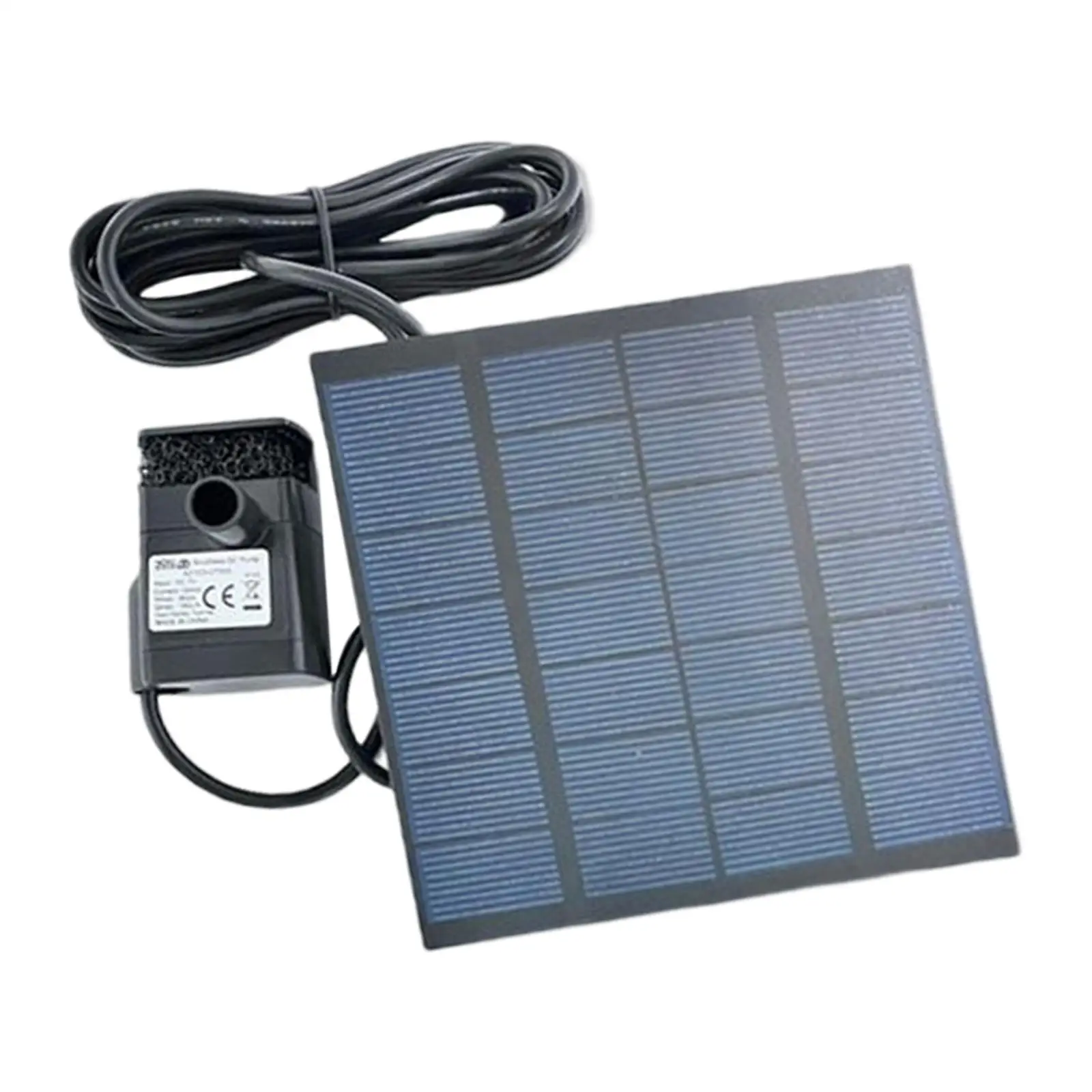 

DIY Solar Water Pump with 4 Nozzles Outdoor Fountain Pump for Garden