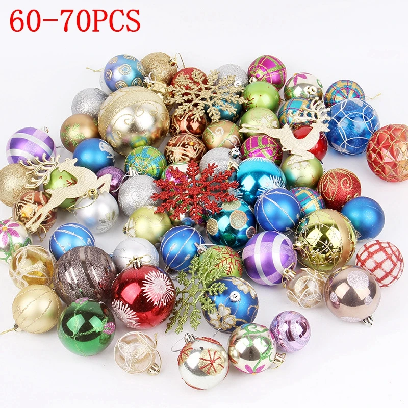 

Christmas Balls Navidad Christmas Tree Decoration 2023 Spheres Hanging Ball Pendant Ornaments Halloween New Year Decor