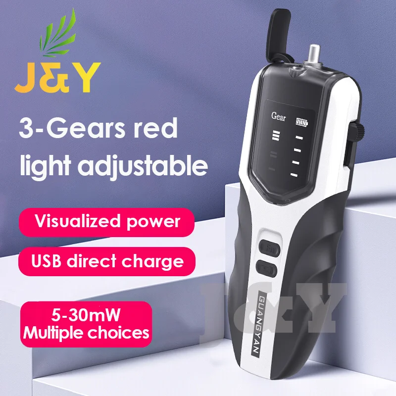 

B4 Visual Fault Locator Optical Fiber Cable Tester 30mw Adjustable Optic Red Laser Light 5-30KM Pen Type VFL Rechargeable