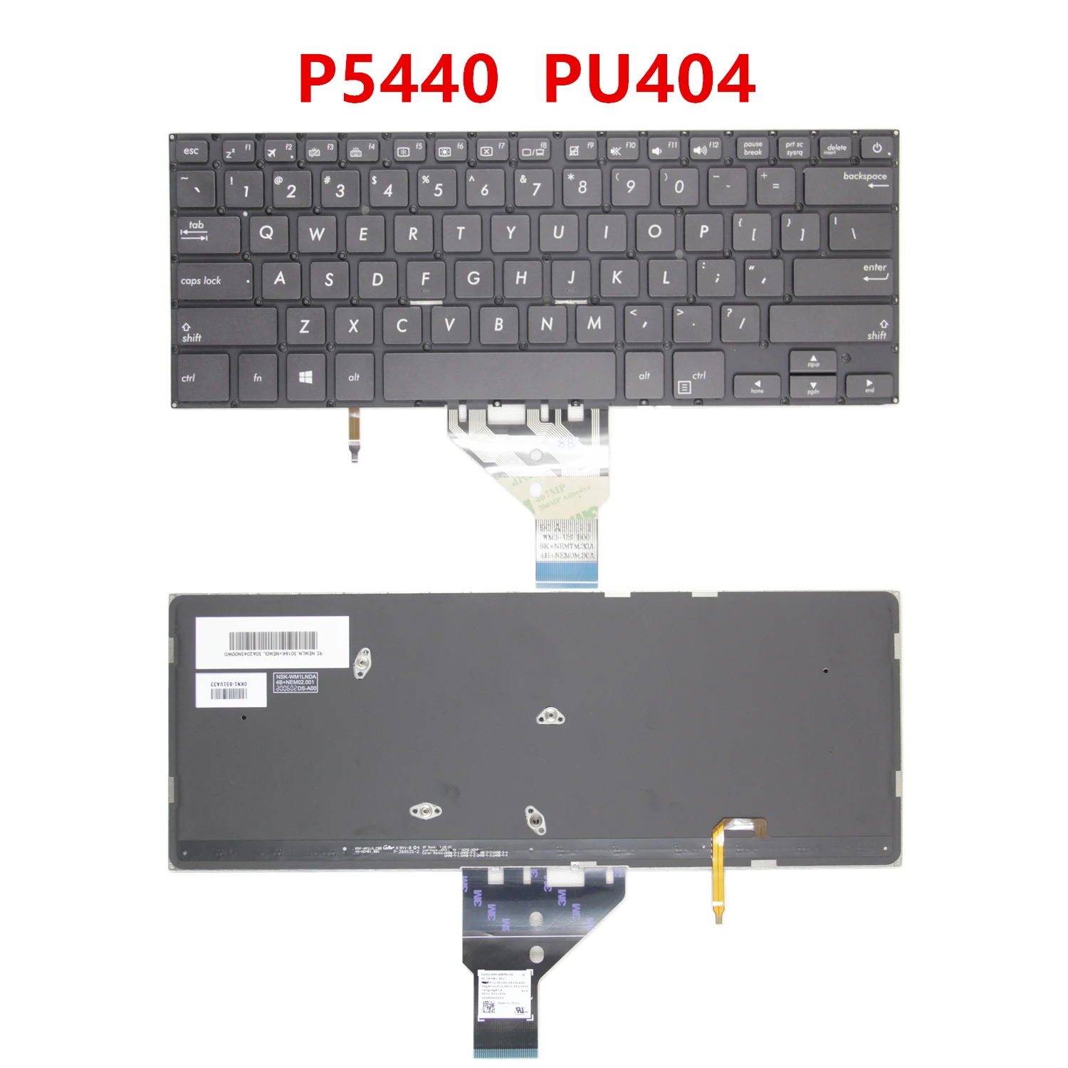 Фото 100% новая американская клавиатура для ноутбуков ASUS Vivobook TP410 TP410UA TP401 TP401C TP401U TP412 SF4100 TP412UA TP420 (английская раскладка) №5
