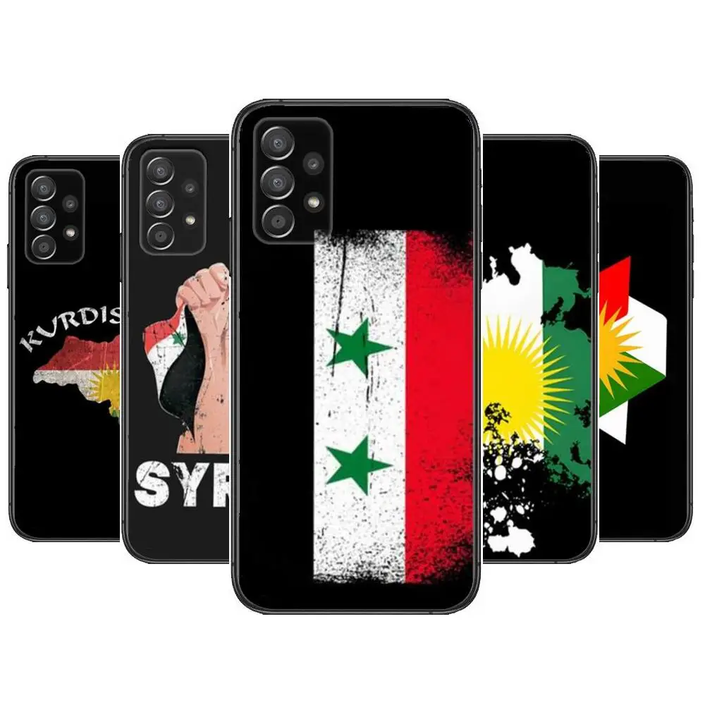 

Kurdistan Flag Phone Case Hull For Samsung Galaxy A70 A50 A51 A71 A52 A40 A30 A31 A90 A20E 5G a20s Black Shell Art Cell Cove