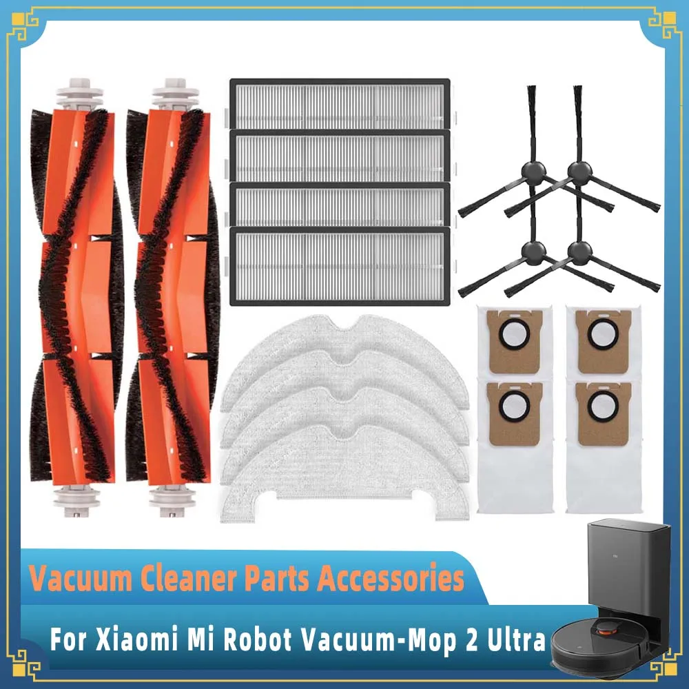 

For Xiaomi Mi Robot Vacuum-Mop 2 Ultra Main Side Brush Hepa Filter Mop Rag Dust Bag STYTJ05ZHM Replacement Spare Part