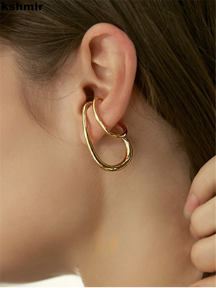 

kshmir 2022 New contorted line effect Female earbone clip Without earhole Earclip advanced design sense earpiece for female