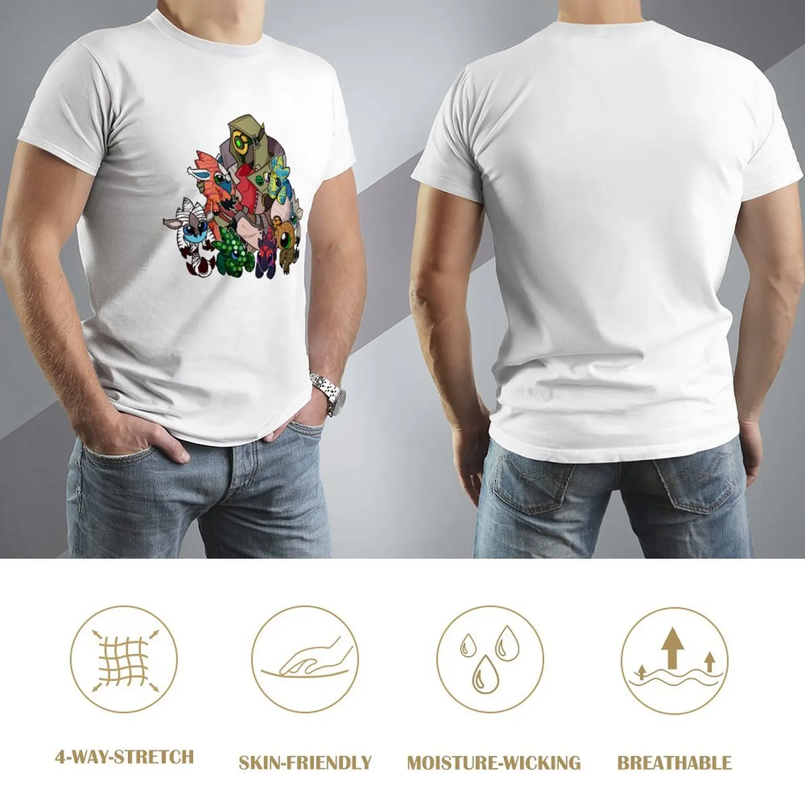 Футболка Borderlands 3 FL4K забавные костюмы винтажные хлопковые футболки с рисунком