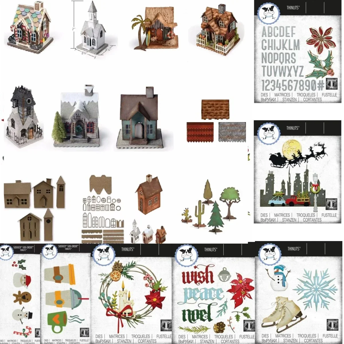 Название товара wholesale Коллекция New Village Металлические штампы для DIY Скрапбукинг