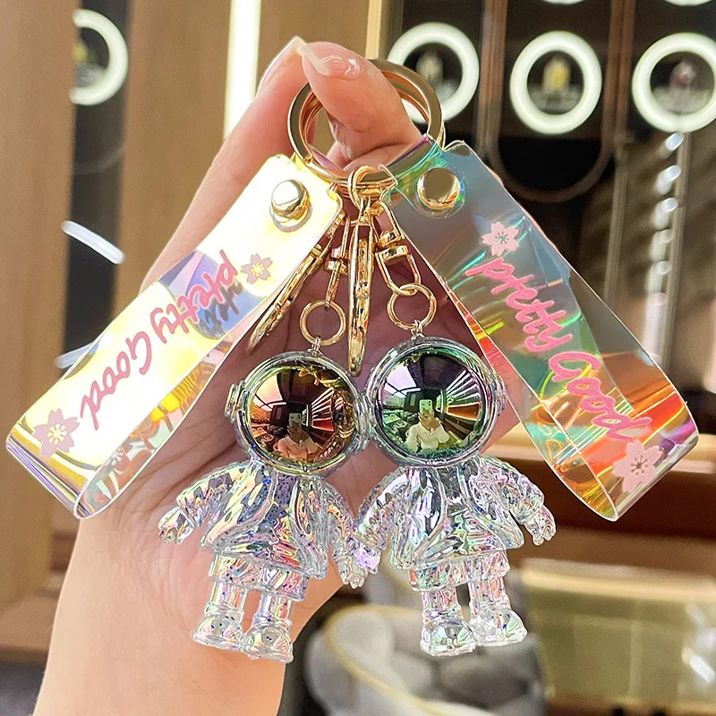 

keychain astronaut 3D Space Spaceman Keychain Robot Car Key Ring Pendant Creative Universe Aviation Gift For Kid Friends
