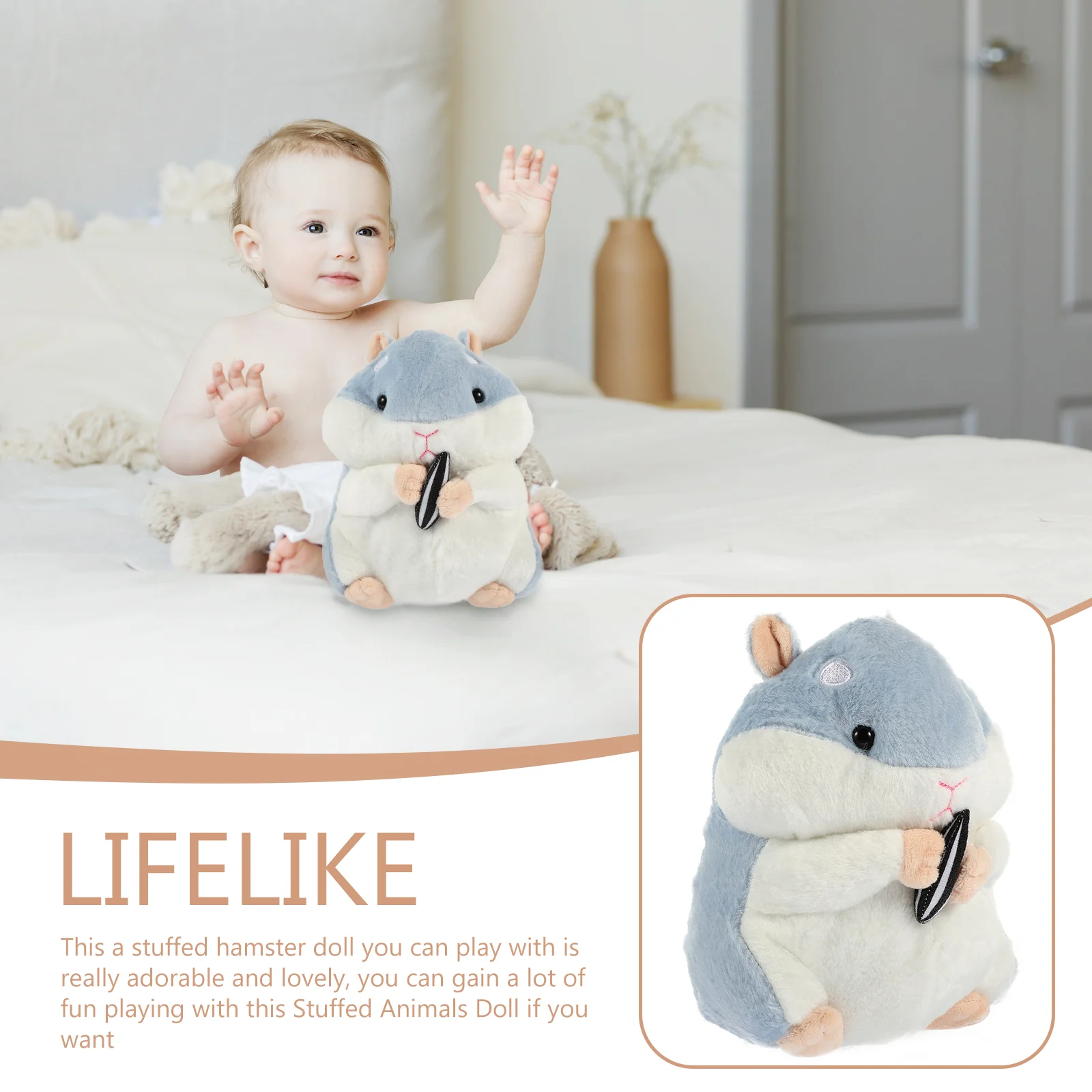 

Hamster Plush Toy Kids Girl Toys Stuffed Hamsters Pp Cotton Child Ragdolls Girls