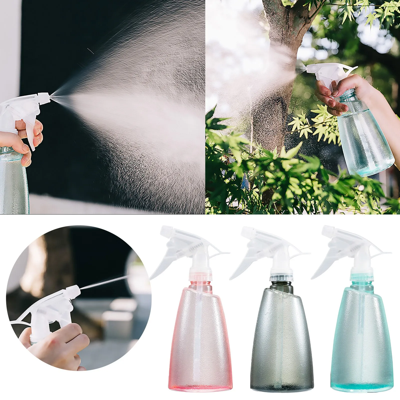 

Empty Plastic Spray Bottles Plastic Spray Bottles For Cleaning Solutions Hair Oil Plants Refillable Sprayer With Mist And