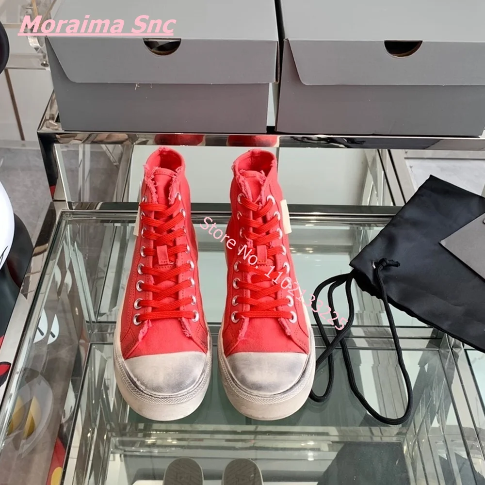 New Brand Canvas Women's Sneakers Lace Up Round Toe Comfort  Luxury Brand Design Free Shipping Vintage Retro Solid Couple Shoes