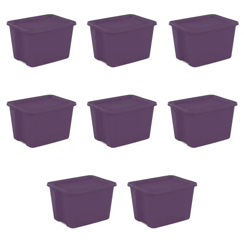 

18 Gallon Tote Box Moda Purple Set of 8