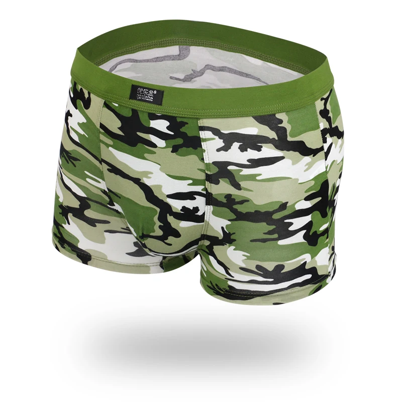 youlehe 4pcs/lot Brand Hot Sale 2017 Sexy Men's Boxer Shorts New Fashion Men Soldier Camouflage Underpants M549