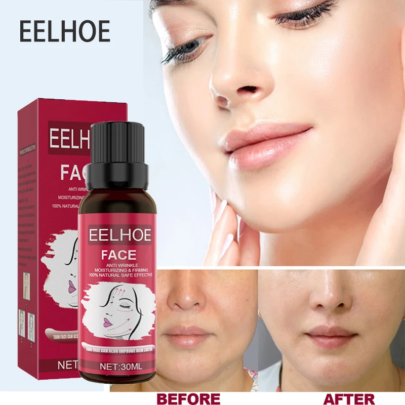 Facial Lifting Essential Oil V-Shaped Face Slimming Firming Moisturizing Brightening Fade Fine Lines Beauty Skin Care Products