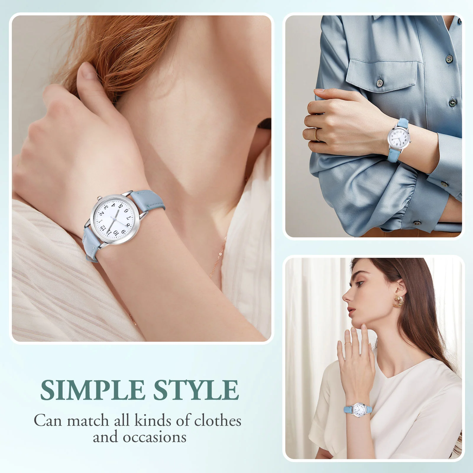 Модные женские часы из искусственной кожи с ремешком повседневные наручные