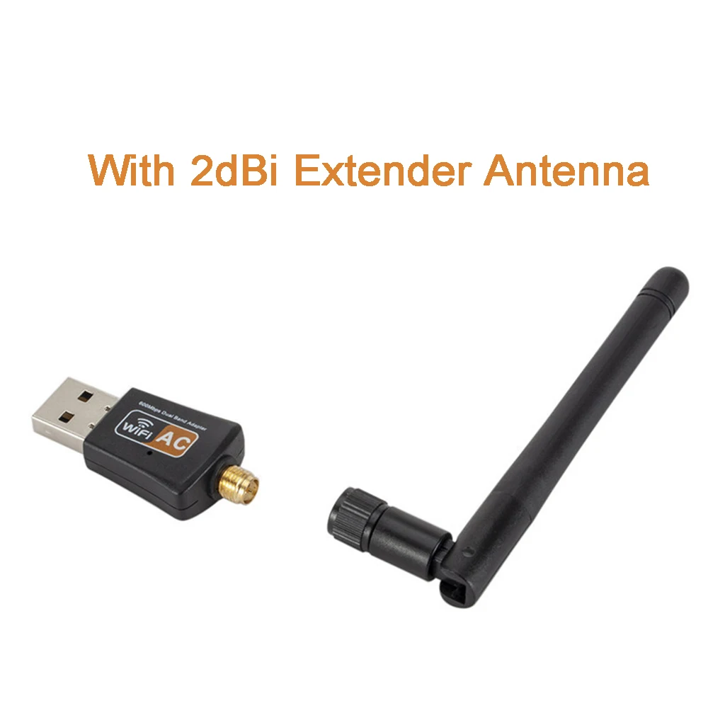 Фото USB Wi-Fi адаптер 600 Мбит/с AC600 RTL8811, двухдиапазонный 2.4G/5.8G, беспроводной донгл 802.11ac для настольных ПК, ноутбуков, Windows, Mac, Linux №4