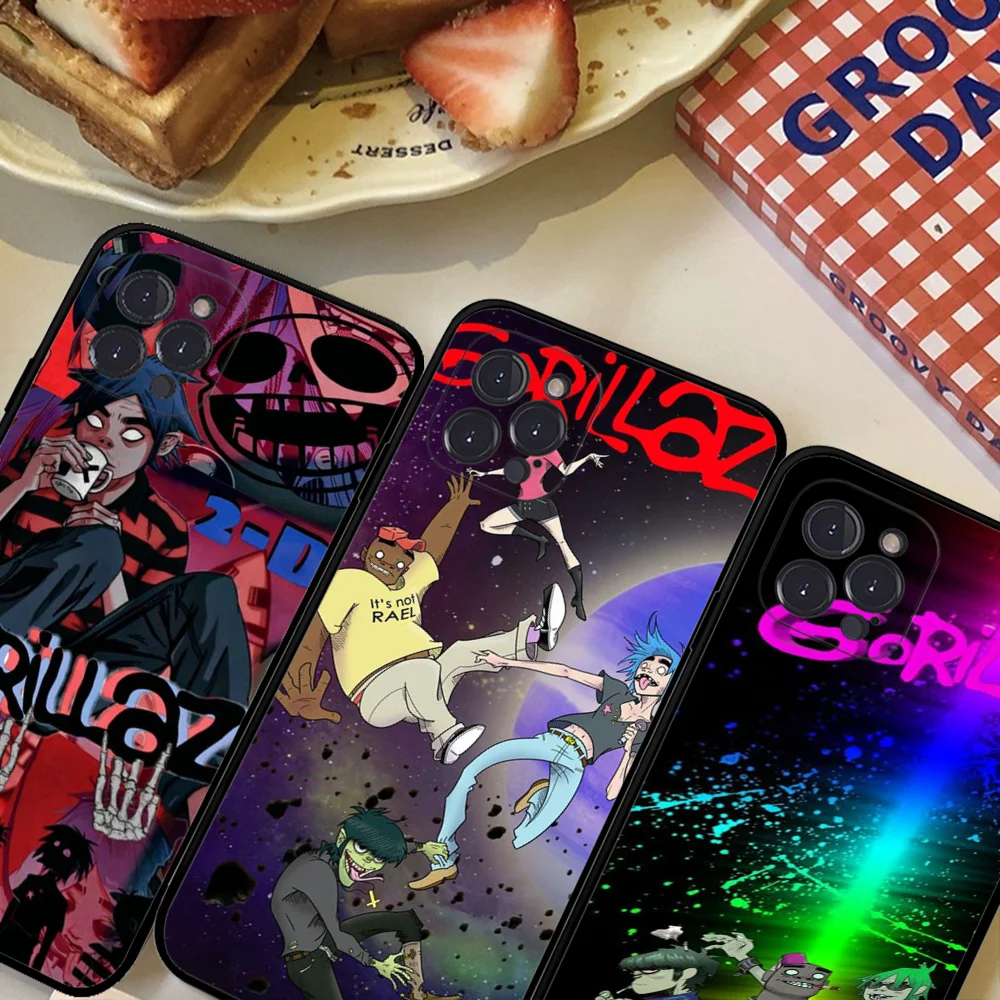 Anime G-Gorillaz Phone Case For IPhone 16 15 8 7 6 6S Plus X SE XR XS 14 11 12 13 Mini Pro Max Mobile