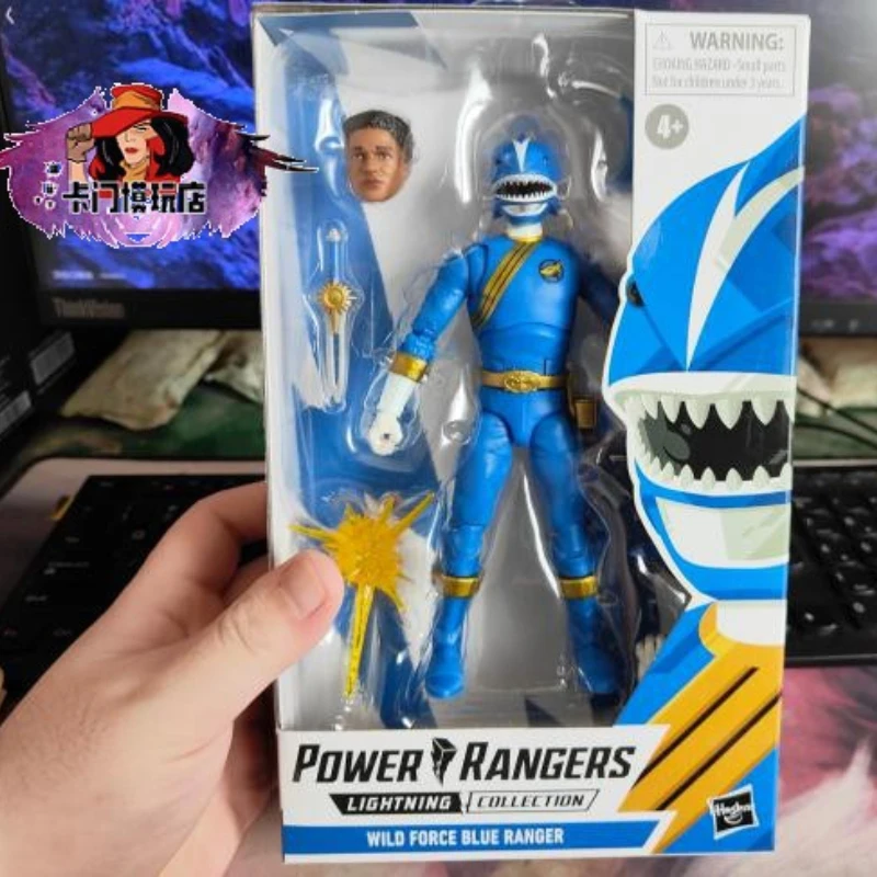 

Hasbro Mighty Morphin Power Ranger сто зверей команда необыкновенная команда Синяя Акула уорриоры модели рук нравится собирать подарки