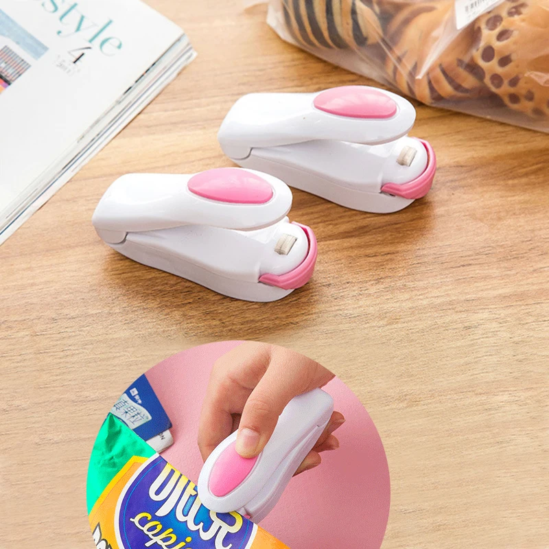 

Mini Portable Bag Clips Home Electric Heat Sealing Machine Ceramic Impulse Vacuum Bag Sealer Capper For Packing Plastic Bag Clip