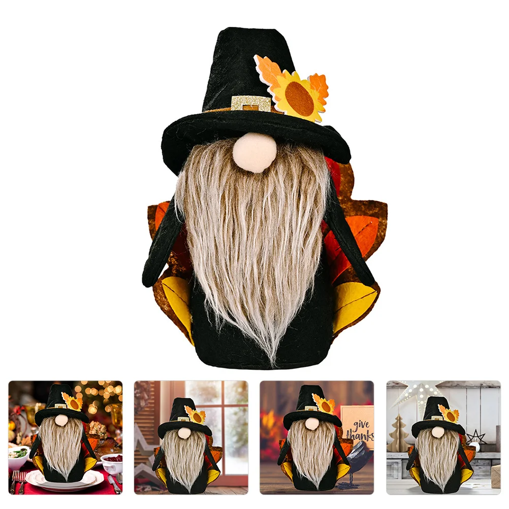 

1Pc Thanksgiving Gnome Doll Creative Turkey Gnome Swedish Tomte Cloth Doll