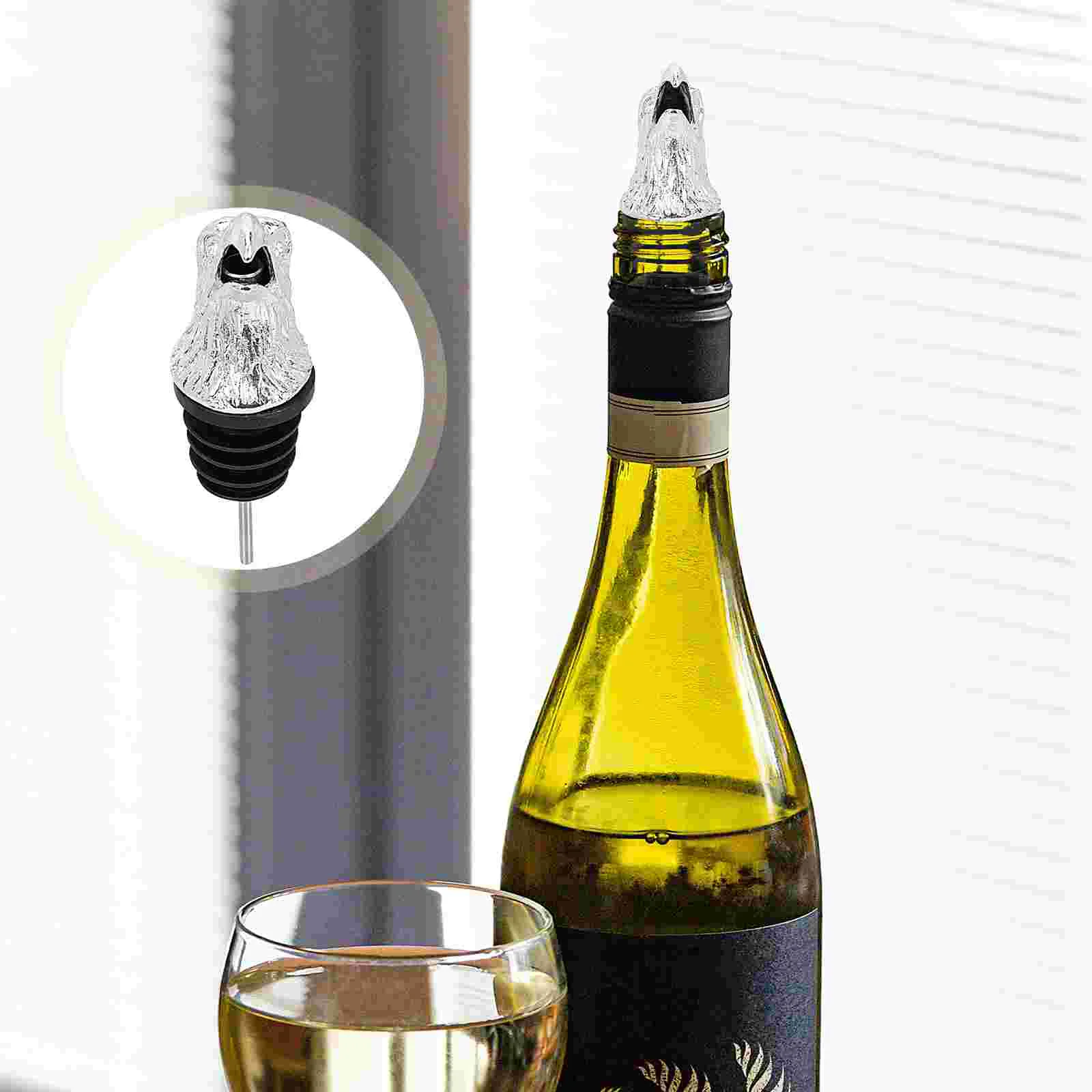 

Pourer Stopper Bottle Aerator Animal Spout Eagle Head Decanter Pourers Champagne Measured Vintage Spouts Pour Measure Automatic
