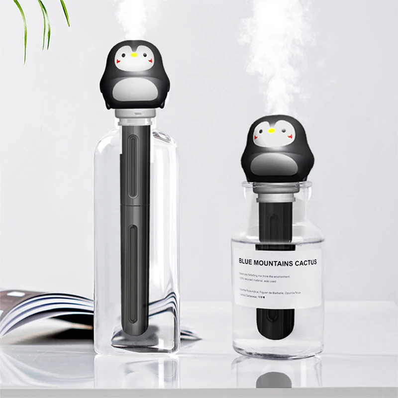 

Creative Penguin Shape Portable Silent Mini Air Humidifier Purifier Office Car Diffuser freshener Home appliance