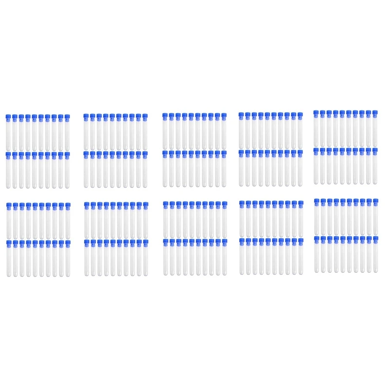 

200 Pcs. Not Graduated Plastic Test Tube Lab Test Tool With
