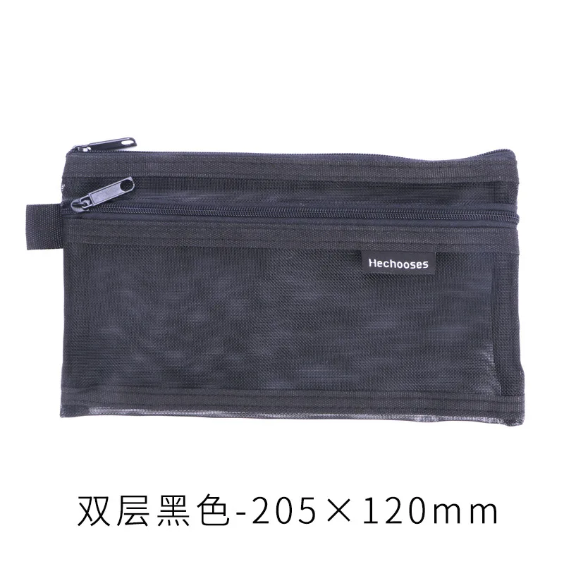 

Прозрачный тканевый пенал для канцелярии