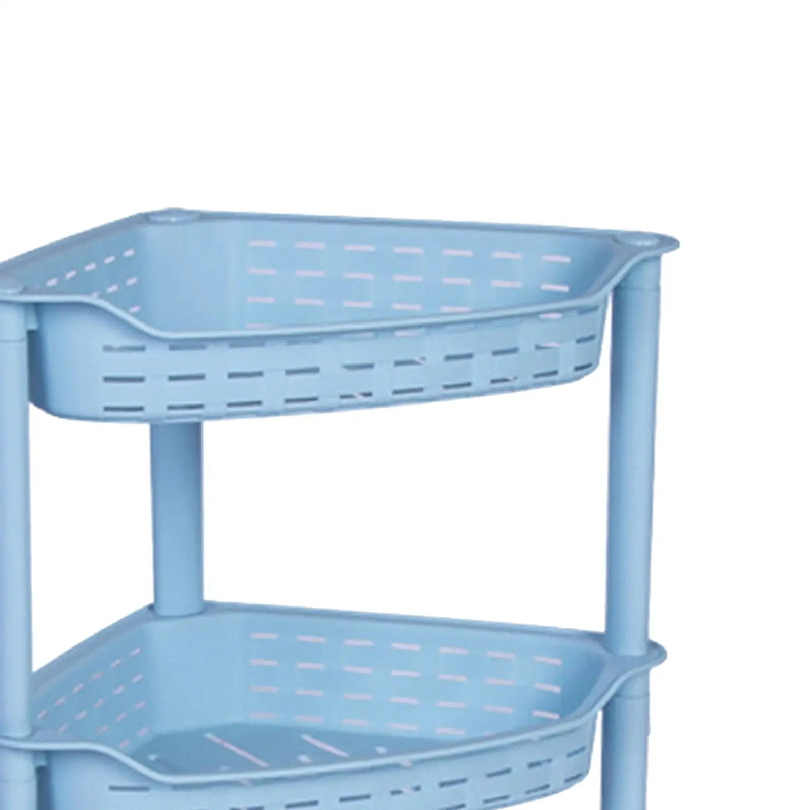 

Bathroom Storage Rack Free Standing 3 Layer for Office Kitchen white small