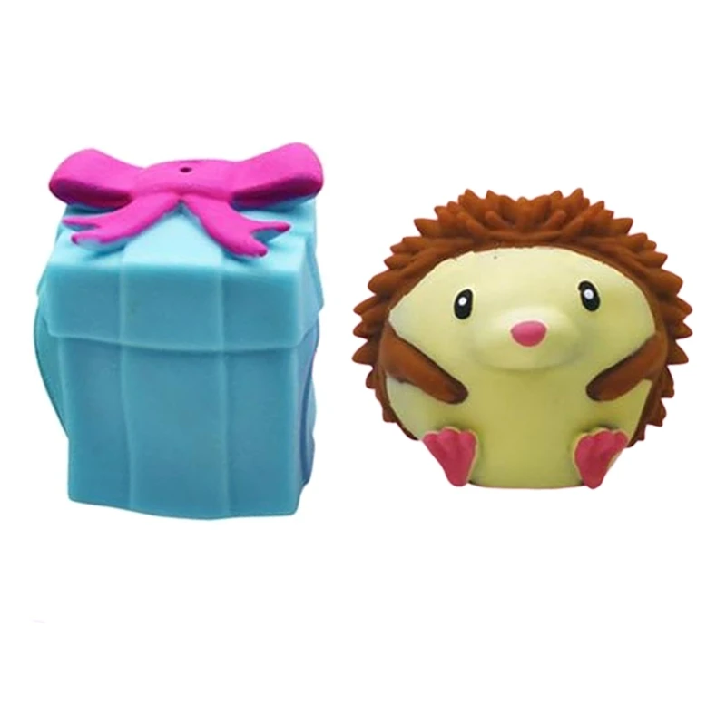 

Creative Flip Cute Pet Pinch Music Toy Gift Box Decompression Vent Cute Rotating Hedgehog Animal Decompression Artifact