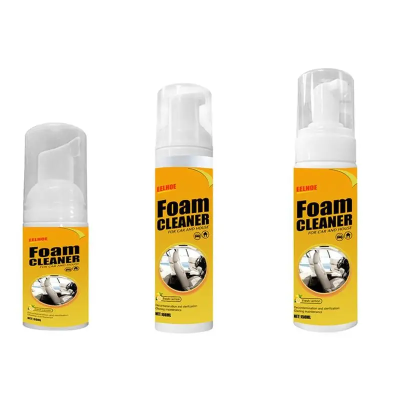 

150ml Cleaning Foam Cleaner Car Seat Interior Car Cleaner Auto Leather Clean Wash Maintenance Surfaces Foaming Agent