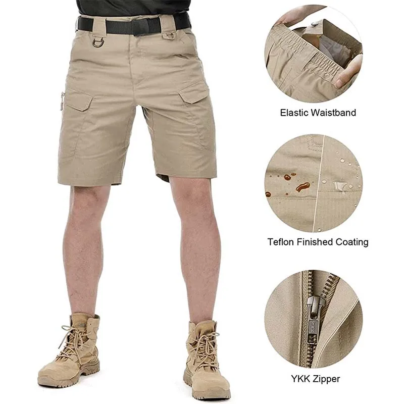 Men's Tactical Shorts IX7 Outdoor Mountaineering Hunting Fishing Five Pants Men's Summer Waterproof Quick-drying Military Shorts images - 6