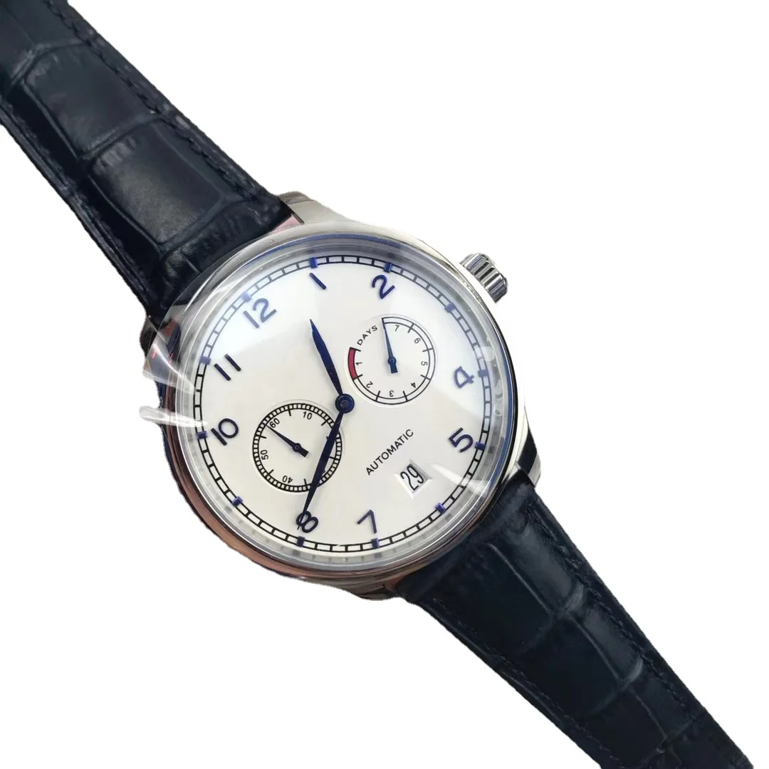 

mens mechanical watch pilots prince automatic blue leather
