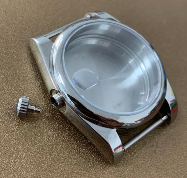 

36mm 316L Steel Silver Watch Case with Sapphire for NH35/36 Movement
